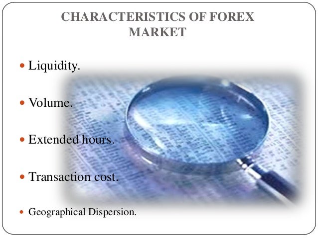 Features of indian forex market