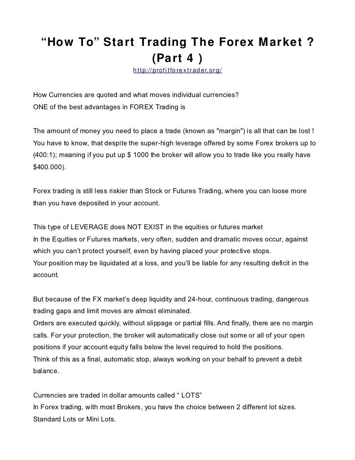 Learning Forex Trading 4 - 