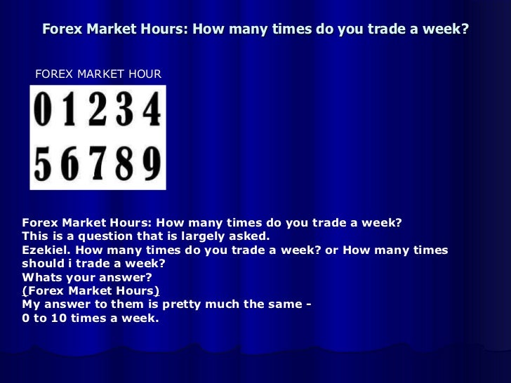 Forex exchange timings
