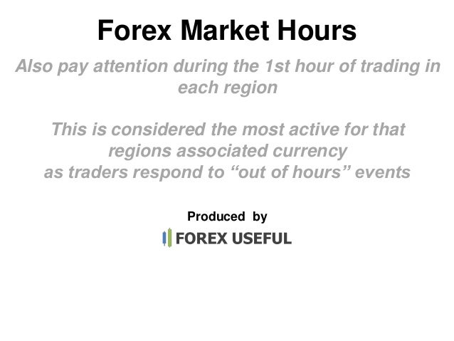 most active trading times forex