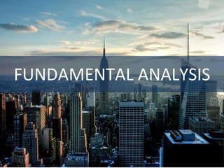 FUNDAMENTAL ANALYSIS
 