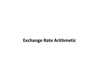 Exchange Rate Arithmetic
 