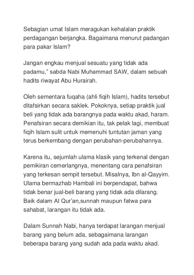 Trading forex dari hukum islam