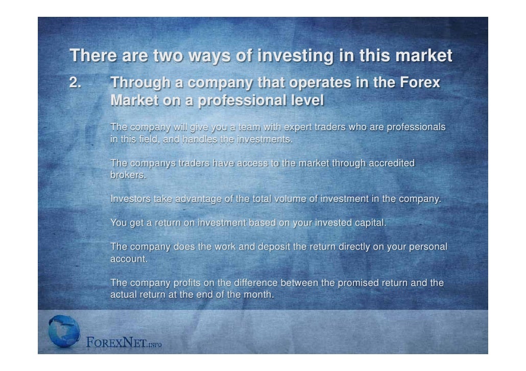 Forex private investment
