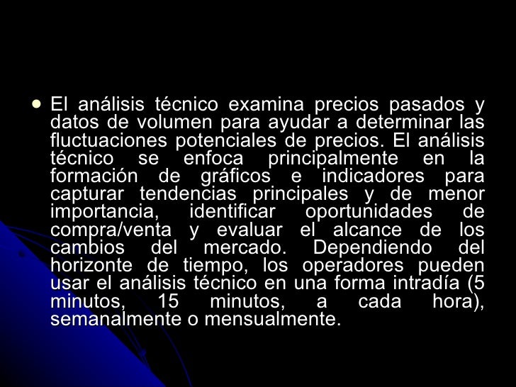 Indicadores forex intradia