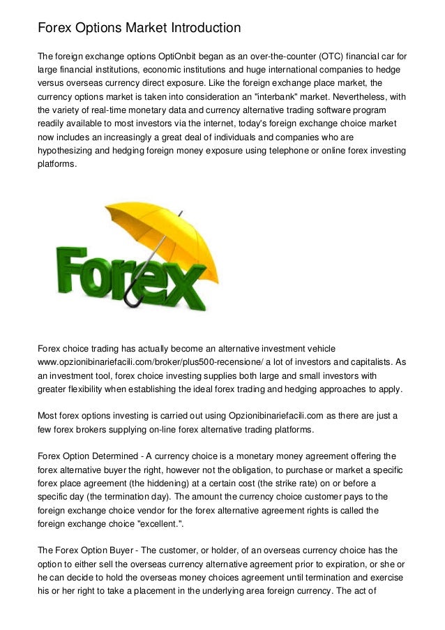 Forex otc options
