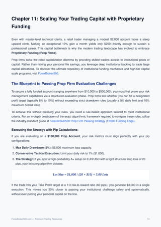 Institutional Trading Masterclass: Forex Pips, Risk & Position Sizing | PDF