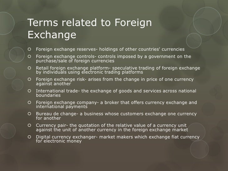 Forex presentation slides