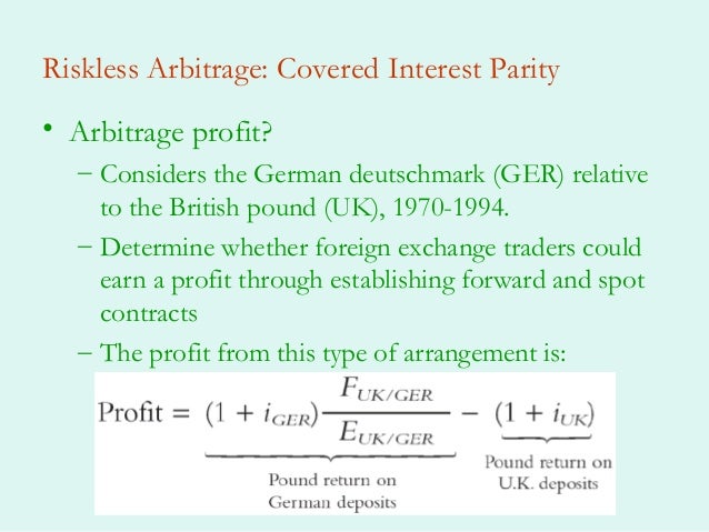 Forex interest rate arbitrage