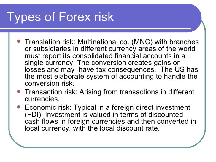 Types of transactions in forex