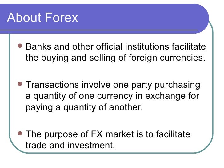 Forex market in india ppt