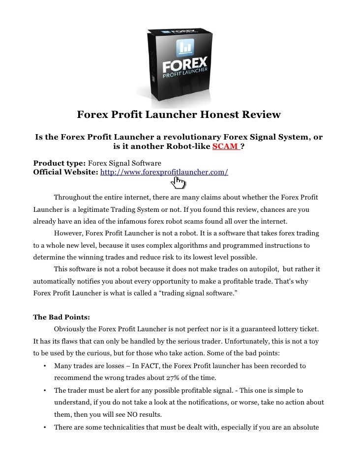 Forex profit launcher trading system