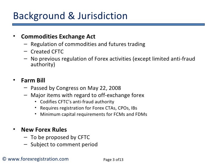 Cftc definition of retail forex transaction