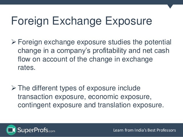 Forex exposure management