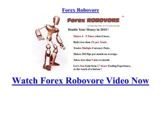Forex Robovore




Watch Forex Robovore Video Now
 
