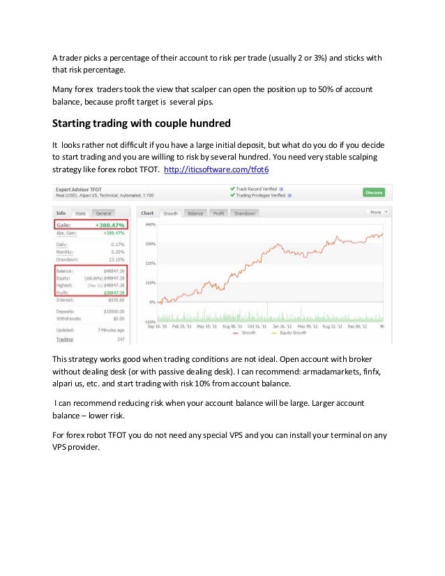 Forex small account
