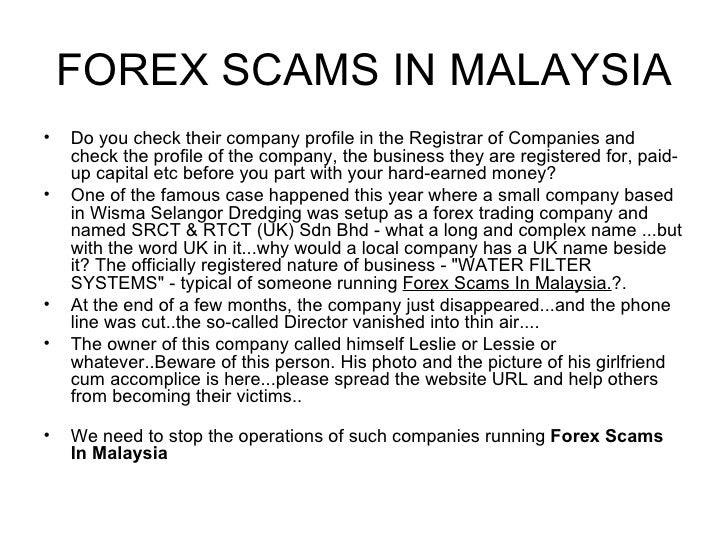 Forex scam malaysia