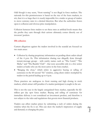 Forex scandal - Rigging the Market | PDF | Stocks and Bonds | Personal