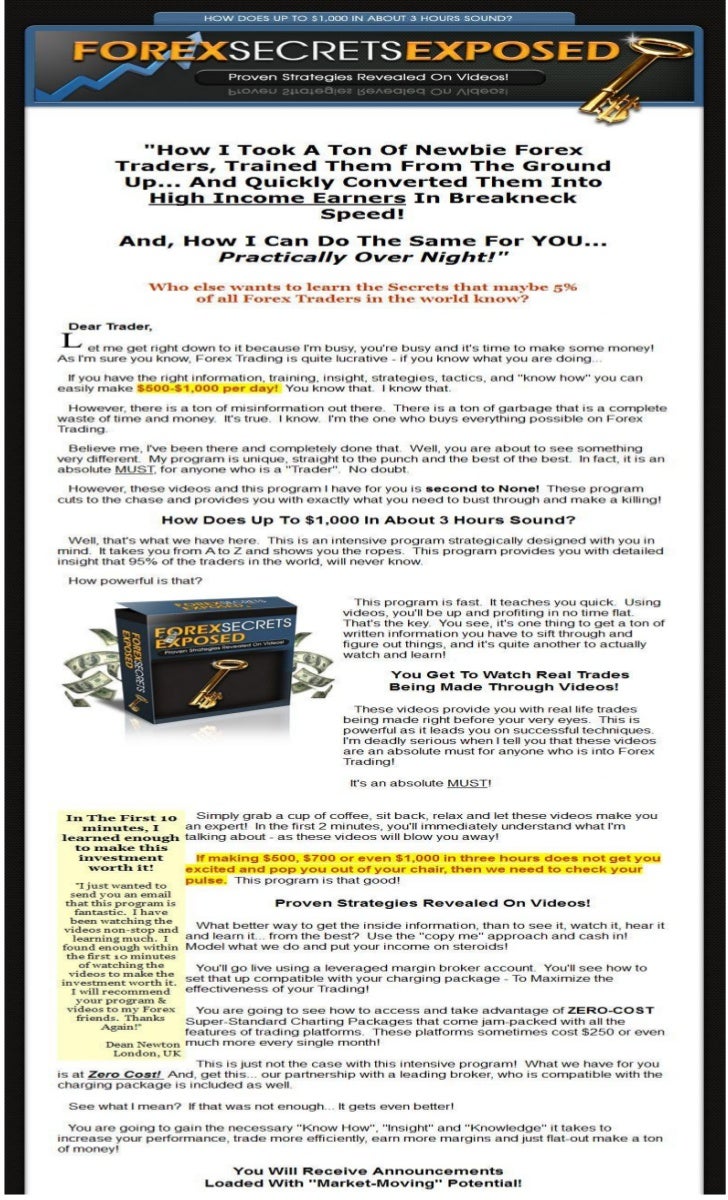 Forex strategies revealed