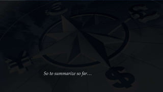 are measured in monetary units.
The day to day number in exchange
rates
Nominal exchange rate is the price of a
currency in terms of domestic dollars.
Nominal
variables
Real
variables
are measured in physical units.
What you can actually buy with what
you have
Real exchange rates are the price of
goods in terms of domestic goods.
1.) Classical Dichotomy - Nominal vs. Real
 