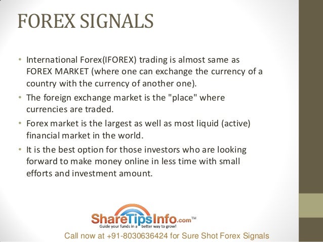 Accurate forex trading signals