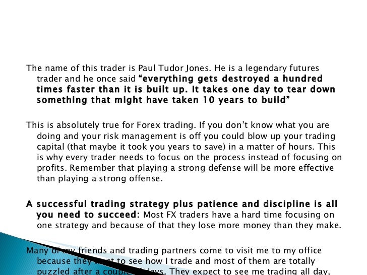How to develop a forex trading plan