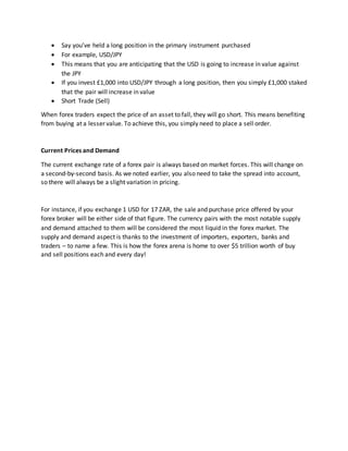 Forex trade for beginner