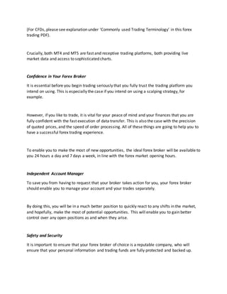 Forex trade for beginner