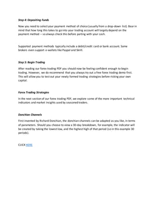 Forex trade for beginner