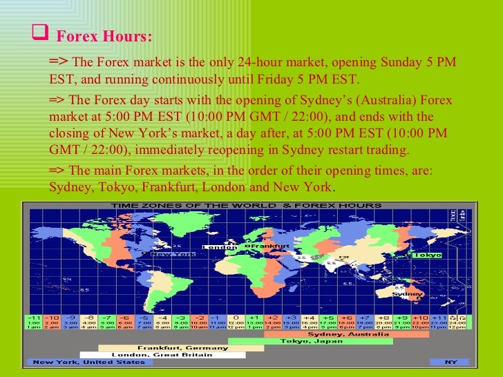 frankfurt forex market open time