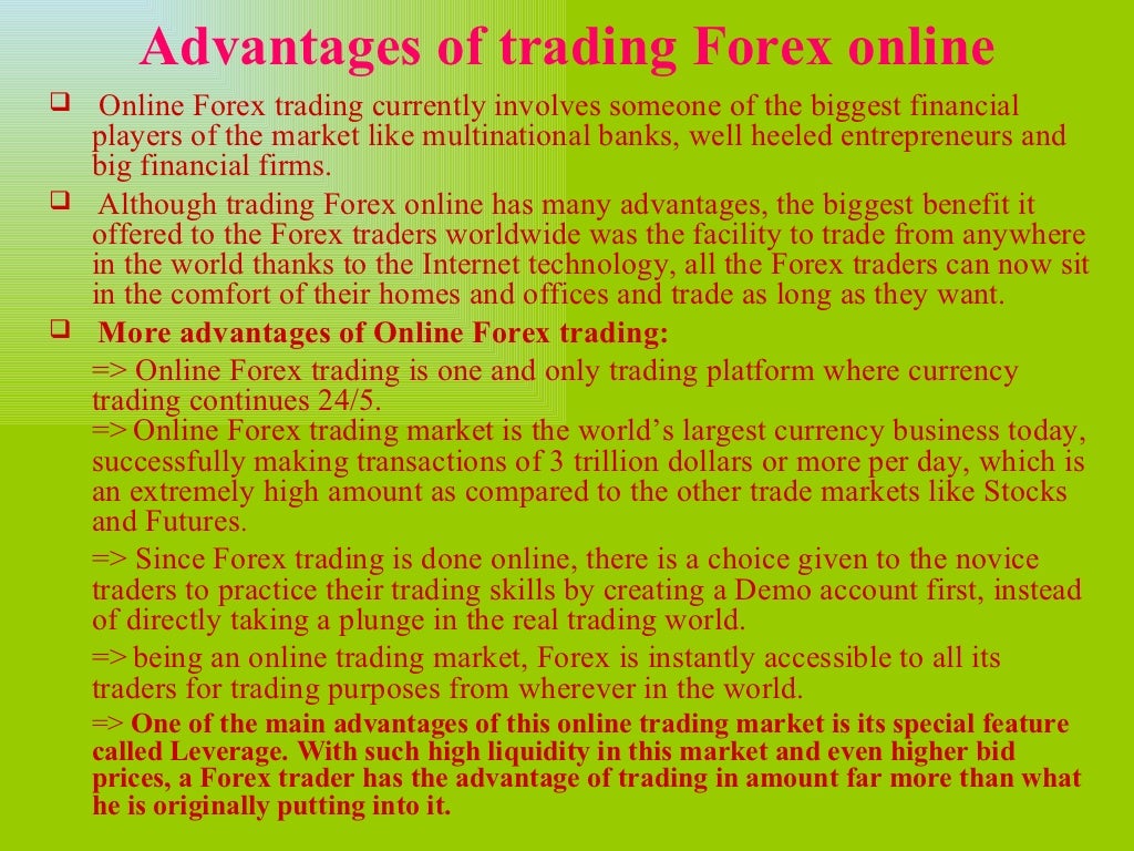 Forex trading presentation