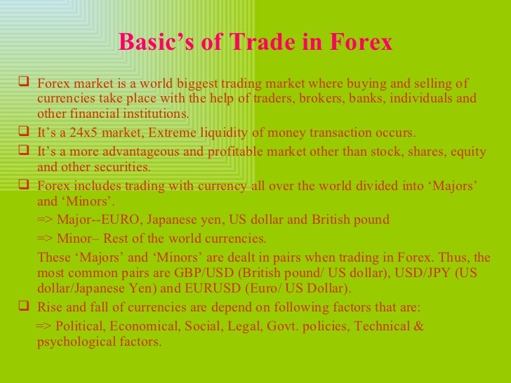 forex power point presentation