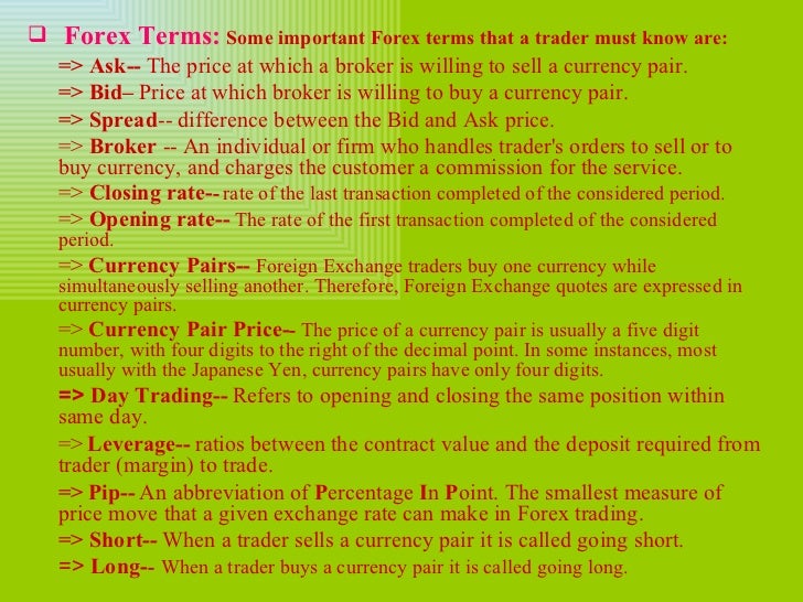 Forex slide presentation