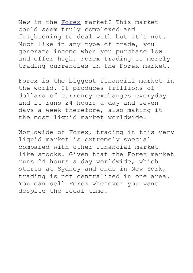 Forex 101 an educational guide for beginners