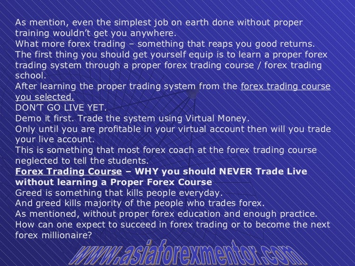 why should i trade forex