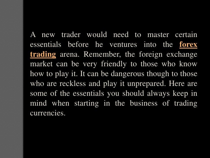 Forex trading essentials