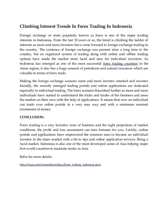 Indo forex trading