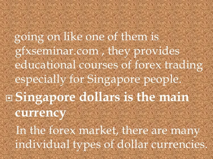 Outomatiese forex trading singapore
