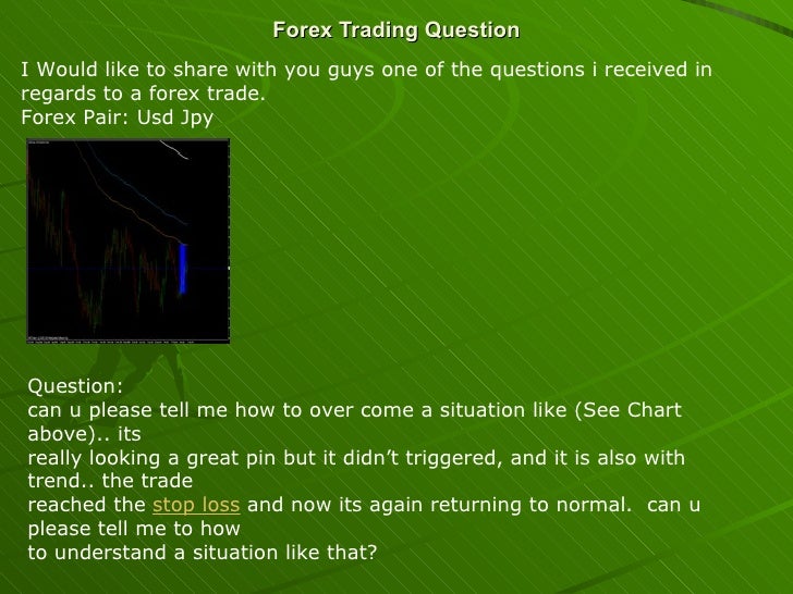 Forex Trading Question - 