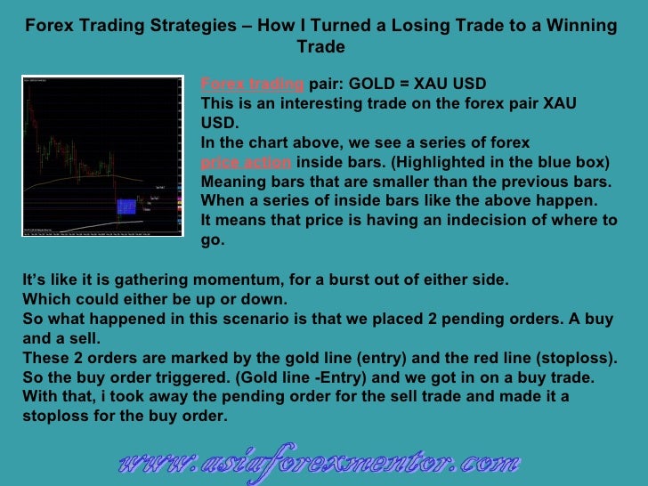 Forex Trading Strategies How I Turned A Losing Trade To A Winning T - 