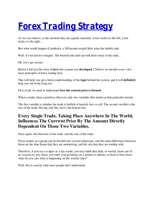 Forex Trading Strategy - 