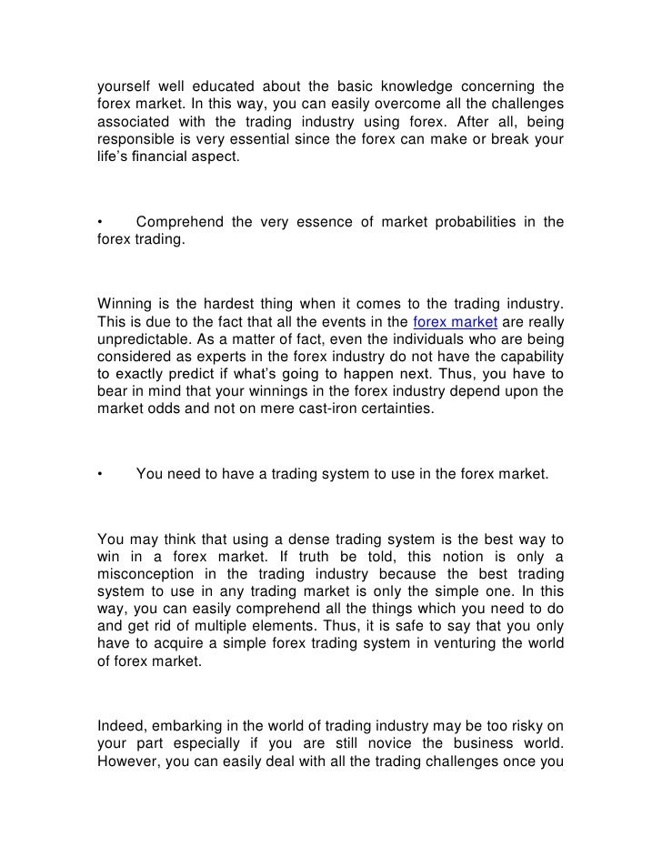 Forex tips for today