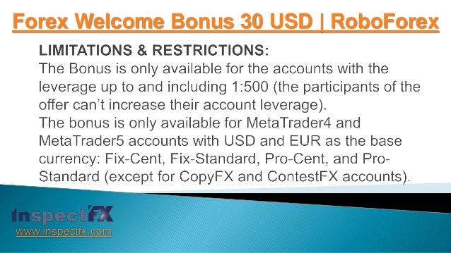 Welcome bonus 30