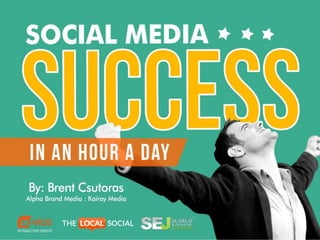 Social Media Success, in an Hour a Day Slide 1