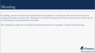 Forfaiting | PPT | Free Download
