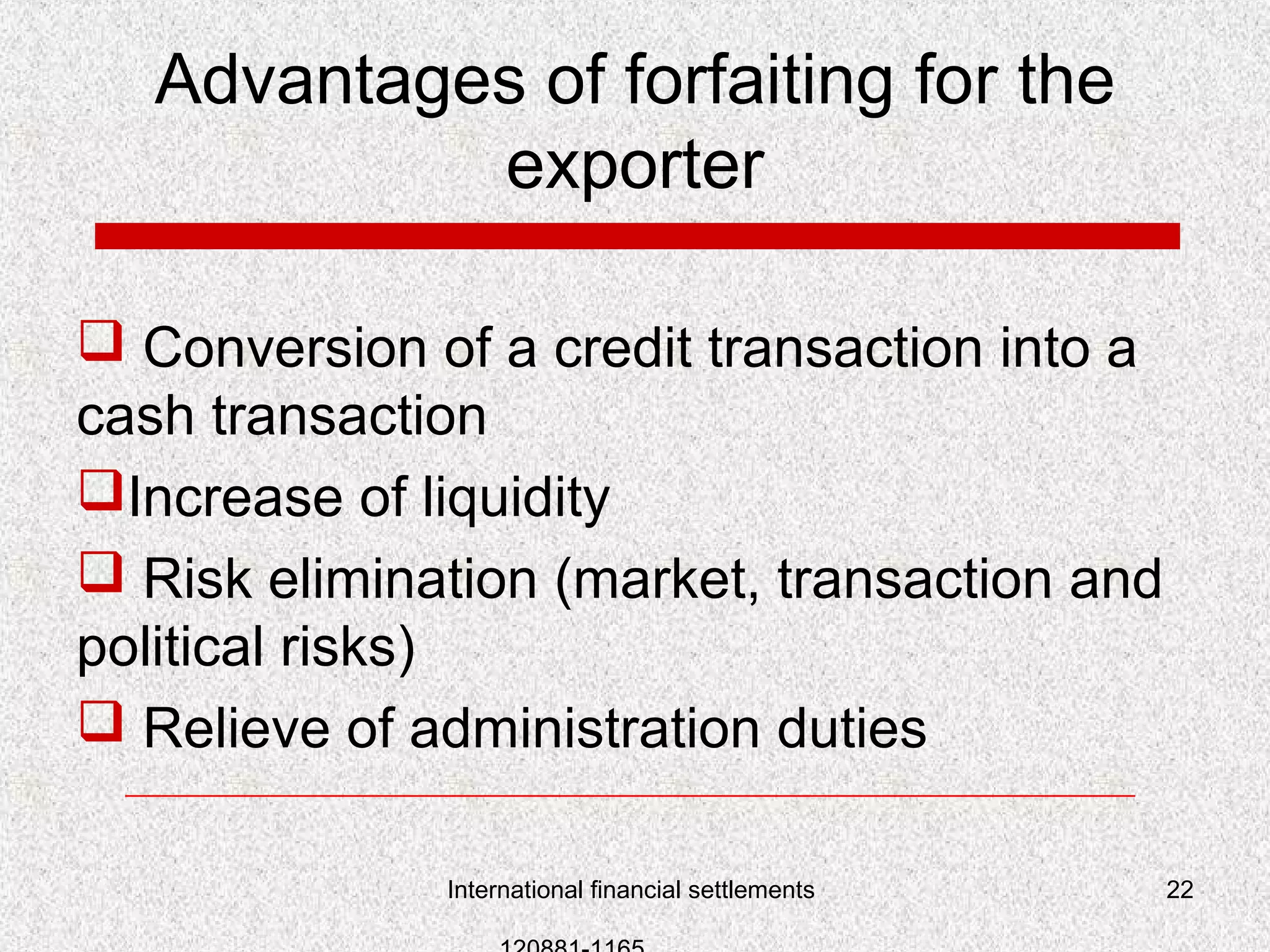 Forfaiting and factoring | PPT