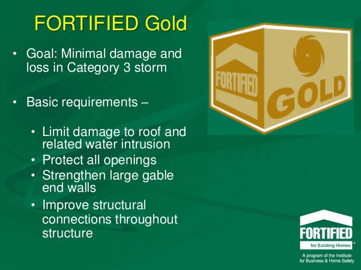 FORTIFIED for Existing Homes™