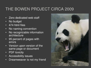 For fun and profit - PSU 2011