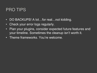 For fun and profit - PSU 2011