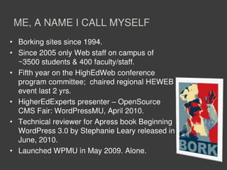 For fun and profit - PSU 2011